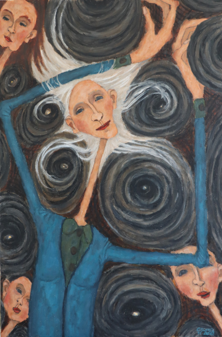 woman-with-white-hair-whirling-around
